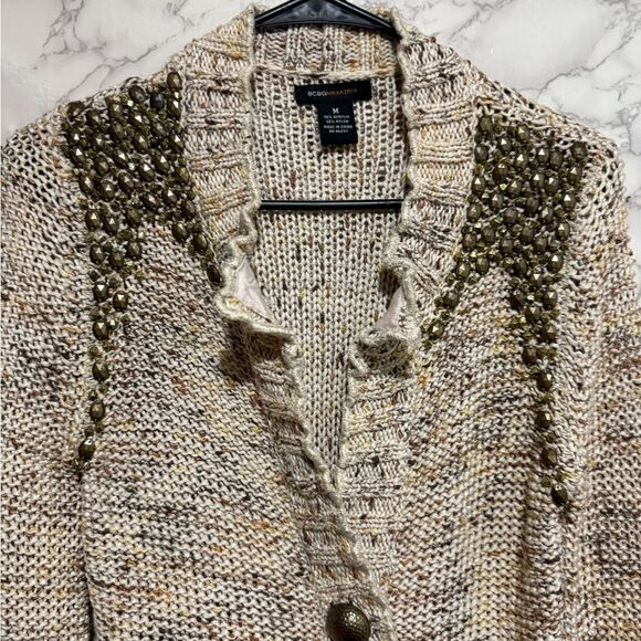 BCBGMaxAzria Multicolor Knit Cardigan Size M - Picture 2 of 8